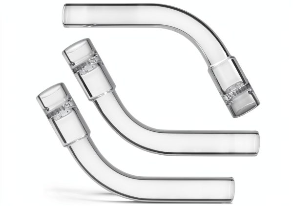 3-Pack Glass Tube Stem (110mm Curved) 120° Angle, Laboratory Air Drying Tube (Curved)-3