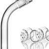 3-Pack Glass Tube Stem (110mm Curved) 120° Angle, Laboratory Air Drying Tube (Curved)-2