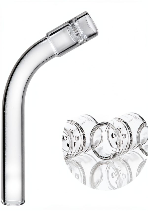 3-Pack Glass Tube Stem (110mm Curved) 120° Angle, Laboratory Air Drying Tube (Curved)-2