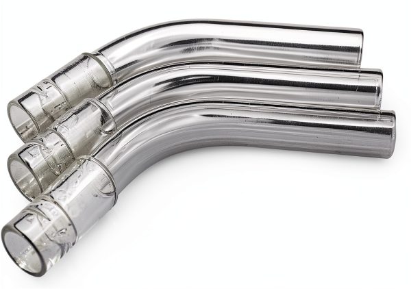 3-Pack Glass Tube Stem (110mm Curved) 120° Angle, Laboratory Air Drying Tube (Curved)-5