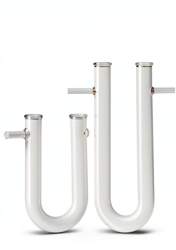 13 * 100mm Drying Tube U-Shaped Glass Tube for Air Drying, Borosilicate 3.3 Glass Heavy Duty Customizable Lab Tubes- Pack of 1 (Color : 13 * 100mm)-4