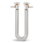 Beyondsupply-Lab U - Shaped Drying Tube with side arm stopper 150 mm new-0