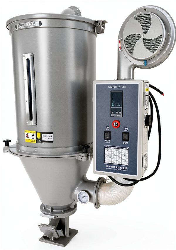 25kg Hot Air Vertical Plastic Dryer Stainless Steel Hopper Type Plastic Drying Machine 220V 3500W-6