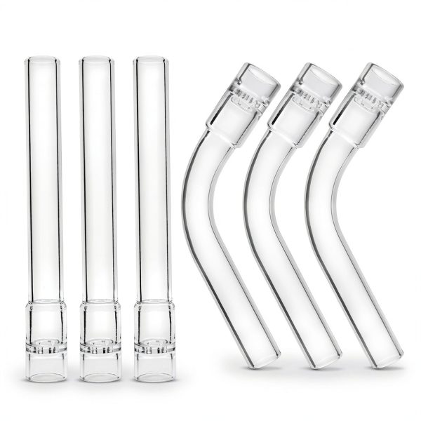 Glass Tubes Stem 6-Pack GZXD Drying Tubes 110mm Straight Curved-0