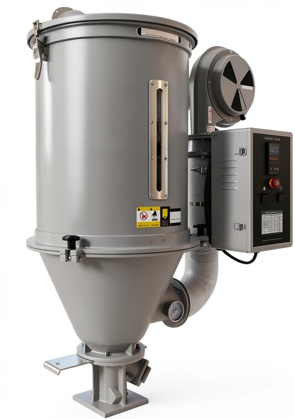 25kg Hot Air Vertical Plastic Dryer Stainless Steel Hopper Type Plastic Drying Machine 220V 3500W-0