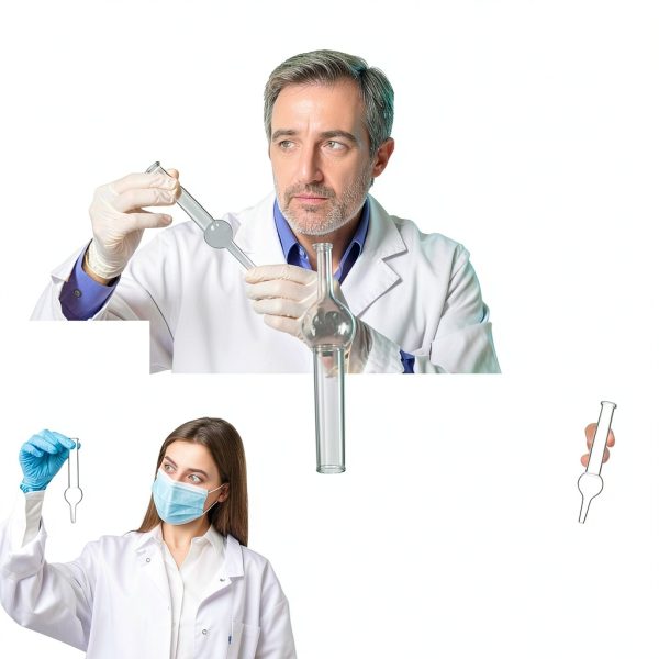 Baluue Glass Drying Tubes 5pcs for Chemistry Lab Teaching Equipment-5