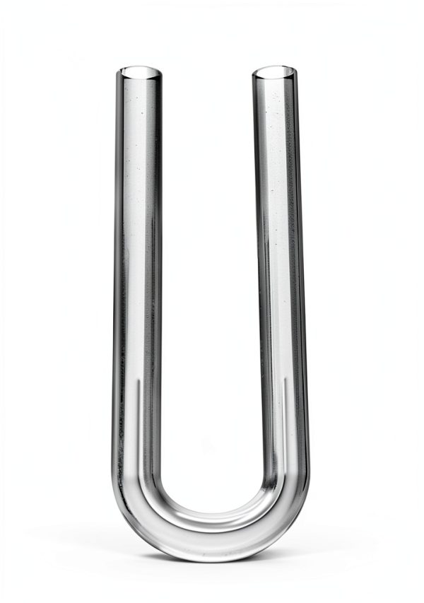 2PCS Borosilicate Glass Drying Tube,180 mm, U-Shaped, For Gas volume measurement, Ammonia fountain scientific experiment-1
