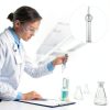 GLEAVI 5pcs Chemical Experiment Equipment Single-Ball Glass Drying Tubes Glass Tube Science Tubes Lab Tubes Drying Tube Chemistry Empty Refillable Tubes Sample Tube Candy Small Test Tube, 14X4X3.3CM-6