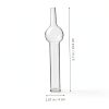 GLEAVI 5pcs Chemical Experiment Equipment Single-Ball Glass Drying Tubes Glass Tube Science Tubes Lab Tubes Drying Tube Chemistry Empty Refillable Tubes Sample Tube Candy Small Test Tube, 14X4X3.3CM-2