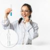 Baluue Glass Drying Tubes 5pcs for Chemistry Lab Teaching Equipment-1